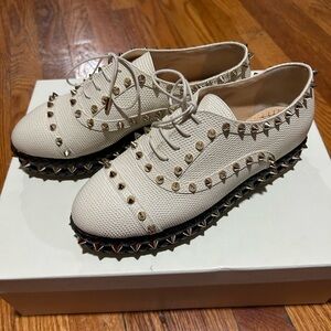Ivory Spiked Shoes